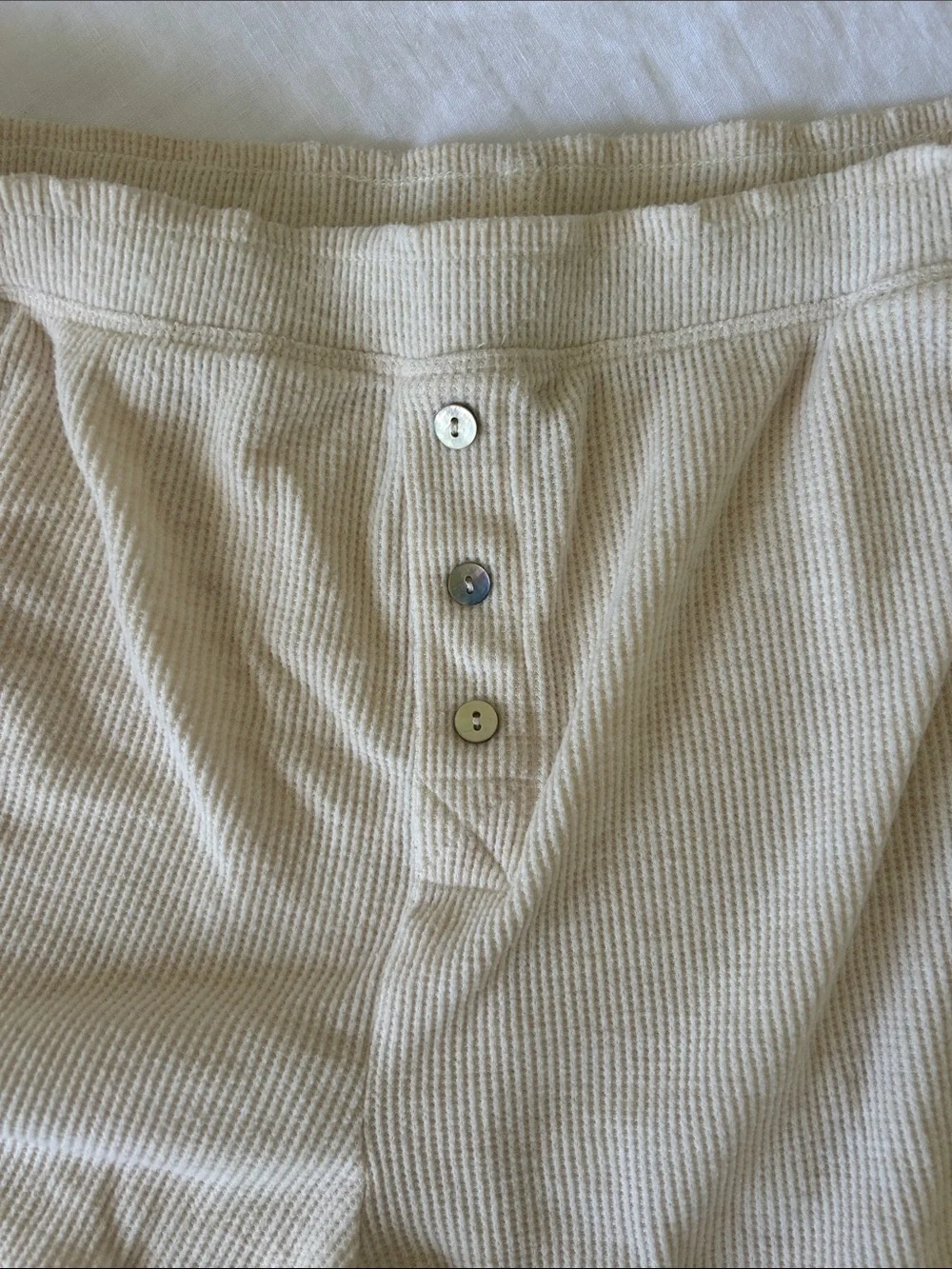ZSupply Ribbed Button-Front Lounge Shorts - Picture 2 of 5